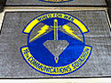 Custom Made Spectrum Logo Rug US Air Force 19th Communications Squadron of Little Rock Air Force Base Arkansas