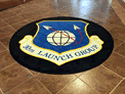 Custom Made Spectrum Logo Rug US Air Force 30th Launch Group of Vandenberg Air Force Base California