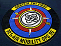 Custom Made Spectrum Logo Rug US Air Force 321st Air Mobility Operations Squadron of Travis Air Force Base California