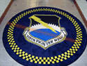 Custom Made Spectrum Logo Rug US Air Force 325th Fighter Wing of Tyndall Air Force Base Florida 02