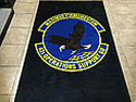 Custom Made Spectrum Logo Rug US Air Force 422nd Operational Support Squadron of Maxwell Air Force Base Alabama