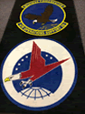 Custom Made Spectrum Logo Rug US Air Force 42nd Operational Support Squadron of Maxwell AFB Alabama 02