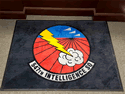 Custom Made Spectrum Logo Rug US Air Force 547th Intelligence Squadron of Nellis Air Force Base Nevada