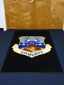 Custom Made Spectrum Logo Rug US Air Force Air Force Central Command of Shaw Air Force Base South Carolina 01
