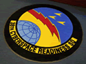 Custom Made Spectrum Logo Rug US Air Force Cyberspace Readiness Squadron of Scott AFB Illinois