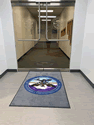 Custom Made Spectrum Logo Rug US Air Force Military Entrance Processing of Seattle, Washington