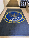 Custom Made Spectrum Logo Rug US Air Force Special Operations Logistics Readiness Squadron of Hulburt Field Florida