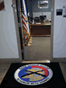 Custom Made Spectrum Logo Rug US Air National Guard of North Kingstown Rhode Island