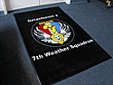 Custom Made Spectrum Logo Rug US Army 7th Weather Squadron of Wiesbaden Germany
