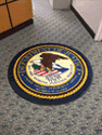 Custom Made Spectrum Logo Rug US Attorneys Office of Anchorage Alaska 01