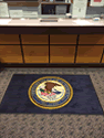 Custom Made Spectrum Logo Rug US Attorneys Office of Anchorage Alaska 02