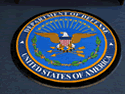 Custom Made Spectrum Logo Rug US Department Of Defense Headquarters of Washington DC