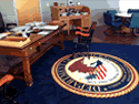 Custom Made Spectrum Logo Rug US Department of Justice Attorney Generals Office of Maine 01