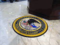 Custom Made Spectrum Logo Rug US Department of Justice Attorney Generals Office of The Eastern District of Mississippi 01
