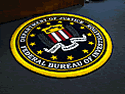 Custom Made Spectrum Logo Rug US Department of Justice Federal Bureau of Investigation of Newark New Jersey