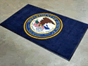 Custom Made Spectrum Logo Rug US Department of State Attorney Generals Office of Fairbanks Alaska 02