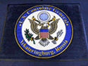 Custom Made Spectrum Logo Rug US Department of State Consulate General of Yekatinsburg Russia