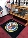 Custom Made Spectrum Logo Rug US Department of Veterans Affairs Florence National Cemetery of Florence South Carolina