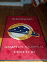 Custom Made Spectrum Logo Rug US Department of Veterans Affairs Hampton National Cemetery of Hampton Virginia