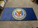 Custom Made Spectrum Logo Rug US Department of Veterans Affairs of Winston Salem North Carolina 02