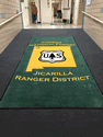 Custom Made Spectrum Logo Rug US Forest Service Carson National Forest of Bloomfield Minnesota