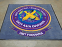 Custom Made Spectrum Logo Rug US Navy Navy Munitions Command Pacific of Misawa Japan