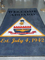 Custom Made Spectrum Logo Rug US Navy of NAS Kingsville Texas