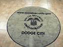 Custom Made Spectrum Logo Rug US Social Security Administration of Dodge City Iowa 01