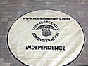 Custom Made Spectrum Logo Rug US Social Security Administration of Independence Missouri