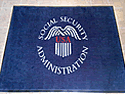 Custom Made Spectrum Logo Rug US Social Security Administration of Shelby North Carolina