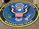 Custom Made Spectrum Logo Rug US Social Security Administration of Waxahachie Texas 02