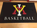 Custom Made Spectrum Logo Rug Virginia Military Institute Basketball of Lexington City Virginia