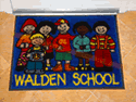 Custom Made Spectrum Logo Rug Walden School of Dublin New Hampshire