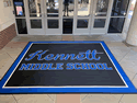 Custom Made Super Vinyl Logo Mat Kennett Middle School of Landensburg Pennsylvania