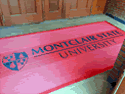 Custom Made Super Vinyl Logo Mat Montclair State University College Hall of Essex County New Jersey