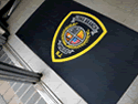 Custom Made Super Vinyl Logo Mat Police Department of Long Branch New Jersey