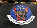 Custom Made Super Vinyl Logo Mat US Air Force 144th Logistics Readiness Squadron of Joint Base Pearl Harbor Hickam Hawaii