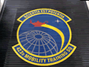 Custom Made Super Vinyl Logo Mat US Air Force 423rd Mobility Training Squadron of RAF Alconbury England