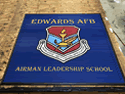 Custom Made Super Vinyl Logo Mat US Air Force Airman Leadership School of Edwards Air Force Base California