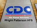 Custom Made Super Vinyl Logo Mat US Air Force CDC of Wright Paterson Air Force Base Ohio