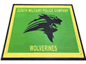 Custom Made Super Vinyl Logo Mat US Army 2228th Military Police Company of Pineville Louisiana