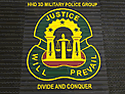 Custom Made Super Vinyl Logo Mat US Army 3rd Military Police Group of Hunter Army Airfield Georgia