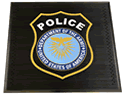 Custom Made Super Vinyl Logo Mat US Army Police Department of Fort Leonard Wood Missouri