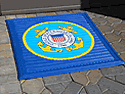 Custom Made Super Vinyl Logo Mat US Coast Guard Sector Charleston of Charleston South Carolina 02