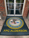 Custom Made Super Vinyl Logo Mat US Department of Justice FPC Alderson of Alderson West Virginia