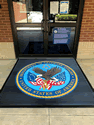 Custom Made Super Vinyl Logo Mat US Department of Veterans Affairs Fort Mitchell National Cemetery of Alabama