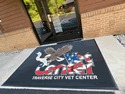 Custom Made Super Vinyl Logo Mat US Department of Veterans Affairs of Traverse City Michigan