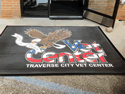 Custom Made Super Vinyl Logo Mat US Department of Veterans Affairs of Traverse City Michigan