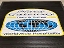 Custom Made Super Vinyl Logo Mat US Navy Navy Gateway Inn of Naval Air Station Fallon Nevada