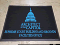 Custom Made ToughTop Logo Mat Architect  of  the  Capitol  of  Washington  DC